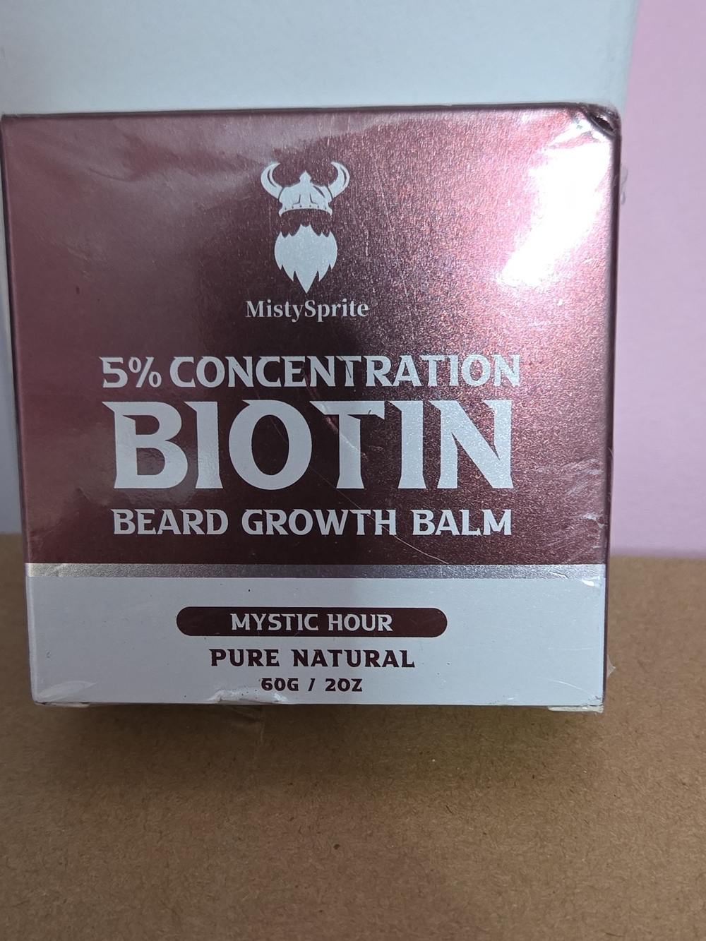 MistySprite 5% Biotin Beard Growth Balm - Rose Metallic
